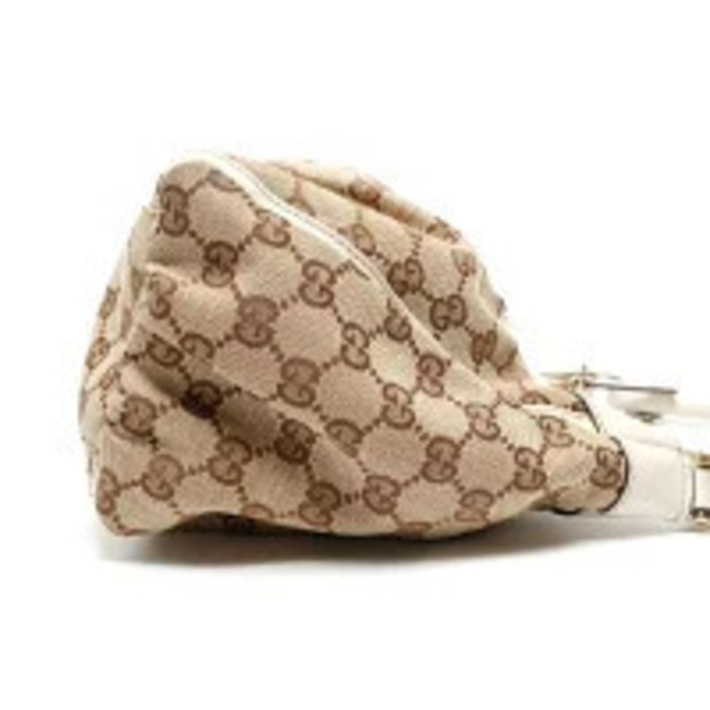 Gucci Canvas Handbag Brown Hobo GG Abbey - Picture 5 of 13